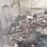 Vídeo: idoso com necessidades especiais sofre queimaduras e perde casa em incêndio na Grande BH