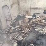 Vídeo: idoso com necessidades especiais sofre queimaduras e perde casa em incêndio na Grande BH