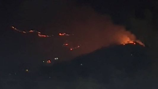 O incêndio atingiu uma vegetação próxima ao condomínio Veredas Reserva