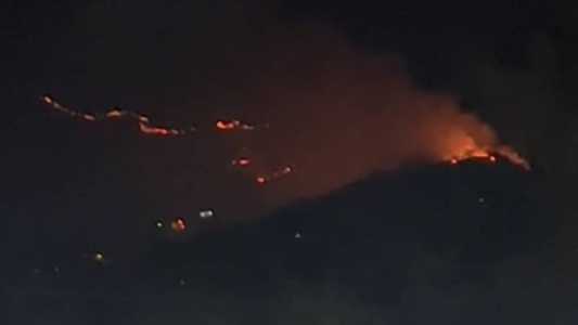 O incêndio atingiu uma vegetação próxima ao condomínio Veredas Reserva