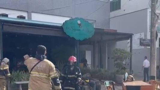 O incêndio começou após uma explosão de gás na cozinha