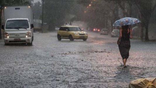 O INMET publicou alerta para chuvas intensas nas próximas 24h em Minas Gerais