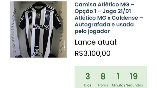 O leilão para ajudar Lélio Gustavo será encerrado no início da próxima semana