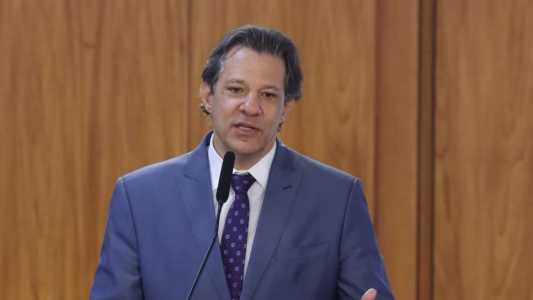 O ministro da Fazenda, Fernando Haddad