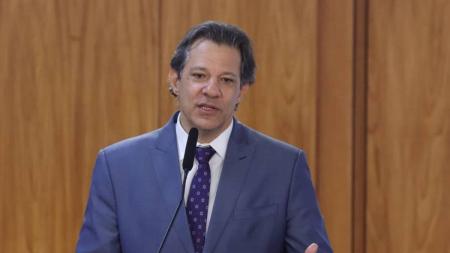 O ministro da Fazenda, Fernando Haddad