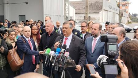 O ministro da Justiça, Flávio Dino, cumpriu agenda em Belo Horizonte nesta segunda-feira (21)