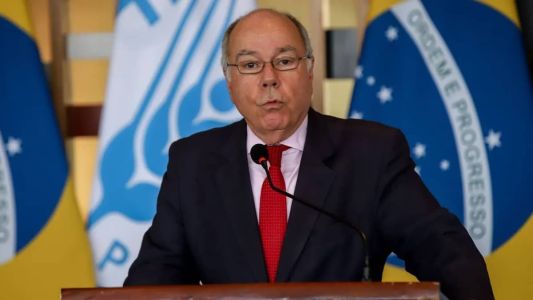 O ministro das Relações Exteriores, Mauro Vieira, concedeu uma entrevista coletiva nesta sexta-feira (13), após reunião do Conselho de Segurança da ONU, em Nova York
