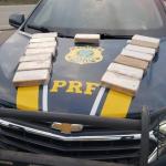 PRF apreende 15 tabletes de crack escondidos no painel de carro na BR-262