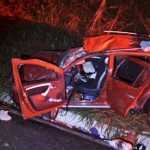 Criança de 5 anos morre em capotamento de carro na MG-413; veja imagens