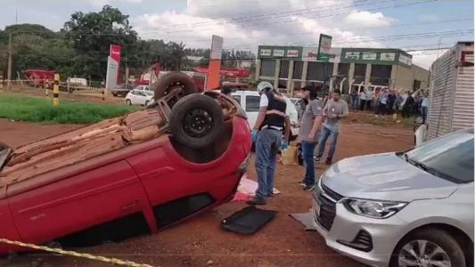O motorista fugiu do local do acidente