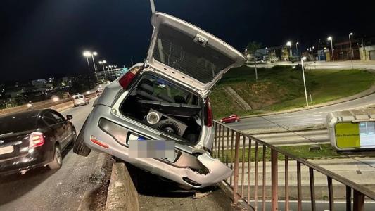 O motorista não se feriu