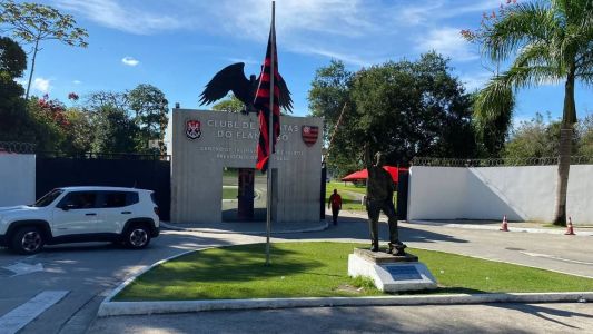 O Ninho do Urubu, CT do Flamengo, nesta segunda-feira