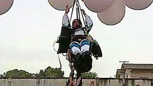 O "Padre do Balão" já tinha realizado um voo com sucesso para a Argentina