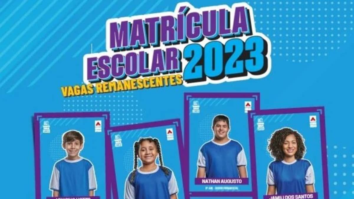 Cadastro Escolar 2023: inscrições de vagas remanescentes abrem nesta sexta (27); saiba como matricular