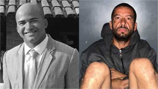 O policial penal Anderson Pereira Nunes e seu assassino, Rafael Gomes Mathias