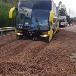 Vídeo: veja o momento em que ônibus com 42 passageiros usa área de escape do Anel e evita acidente