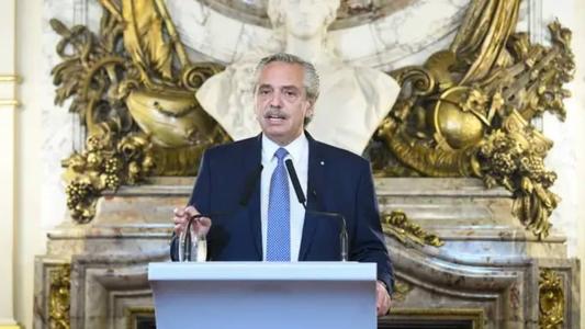 O presidente da Argentina, Alberto Fernandez