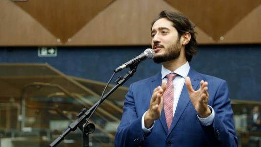 O presidente da Câmara de BH, Gabriel Azevedo