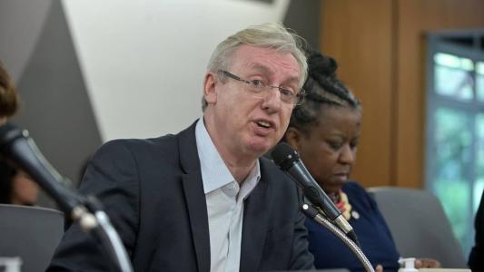 O presidente da Finep, Celso Pansera, durante audiência pública na ALMG