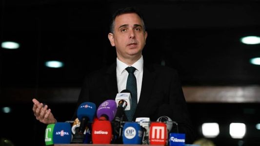 O presidente do Senado, Rodrigo Pacheco (PSD-MG), concedeu entrevista coletiva nesta quinta-feira (14)