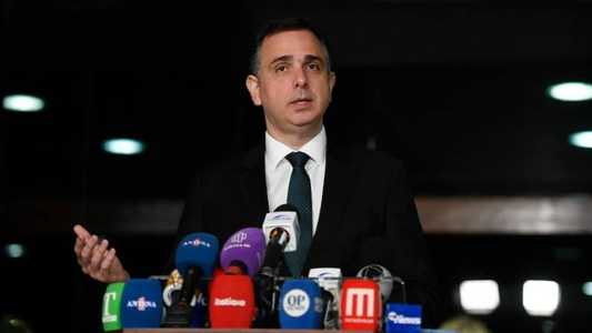 O presidente do Senado, Rodrigo Pacheco (PSD-MG), concedeu entrevista coletiva nesta quinta-feira (14)