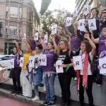 Mulheres protestam no centro de BH contra 'cultura do estupro'