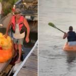 Homem quebra recorde de distância percorrida com abóbora às vésperas do Halloween