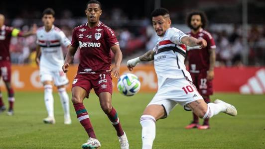 O São Paulo venceu o Fluminense por 1 a 0, no primeiro turno, no Morumbi