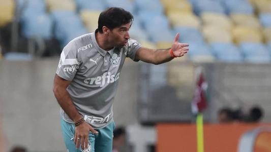 O técnico Abel Ferreira, no Maracanã, na partida entre Palmeiras e Fluminense
