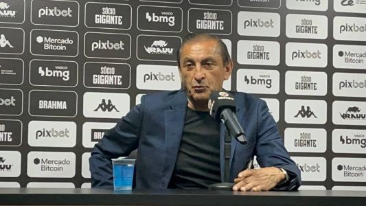 O técnico Ramón Díaz após estrear no comando do Vasco