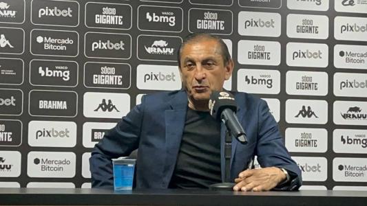 O técnico Ramón Díaz após estrear no comando do Vasco