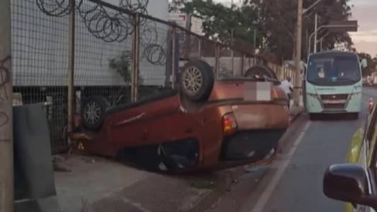 O trecho apresenta lentidão por conta da ocorrência