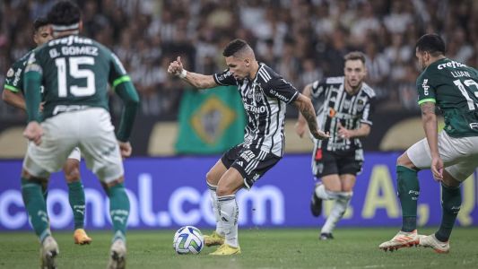 O último jogo entre Atlético x Palmeiras, no Mineirão, terminou empatado em 1 a 1