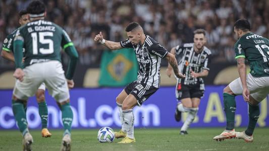O último jogo entre Atlético x Palmeiras, no Mineirão, terminou empatado em 1 a 1