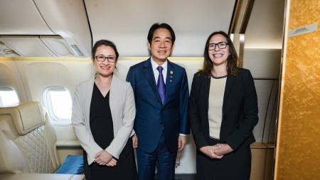 O vice-presidente de Taiwan, William Lai, em visita a São Francisco
