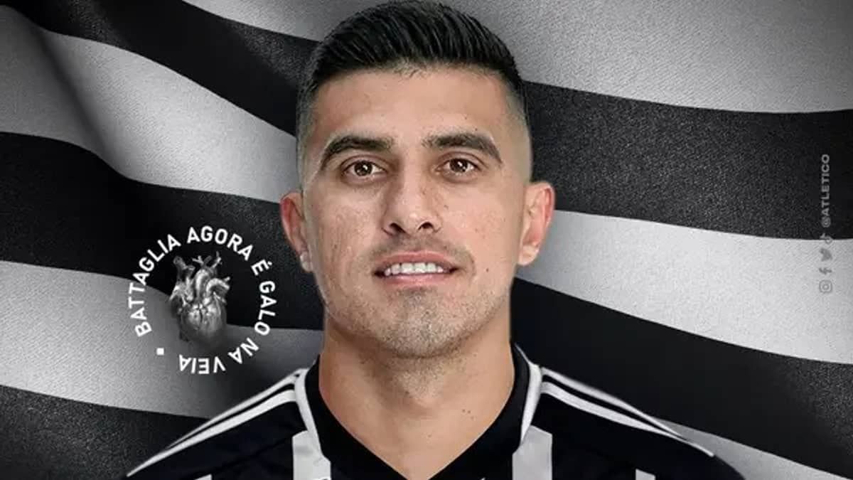 Atlético: volante Battaglia tem numeração definida; confira