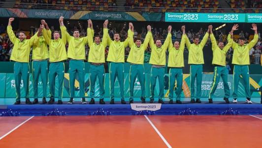 O vôlei masculino foi uma das modalidades que conquistou o ouro no Pan