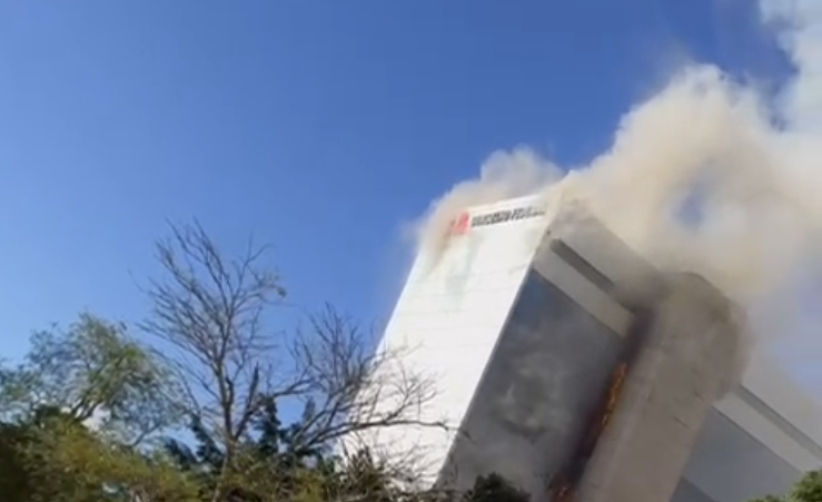 Prédio da OAB, em Brasília, é atingido por incêndio; veja o vídeo