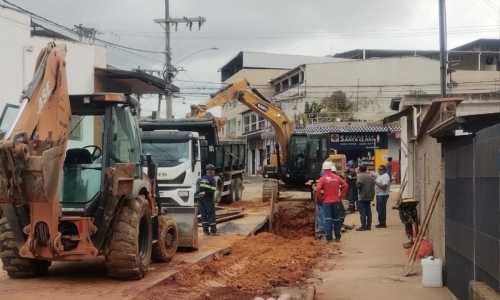 obra drenagem santa cruz pjf