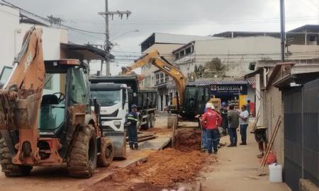obra drenagem santa cruz pjf