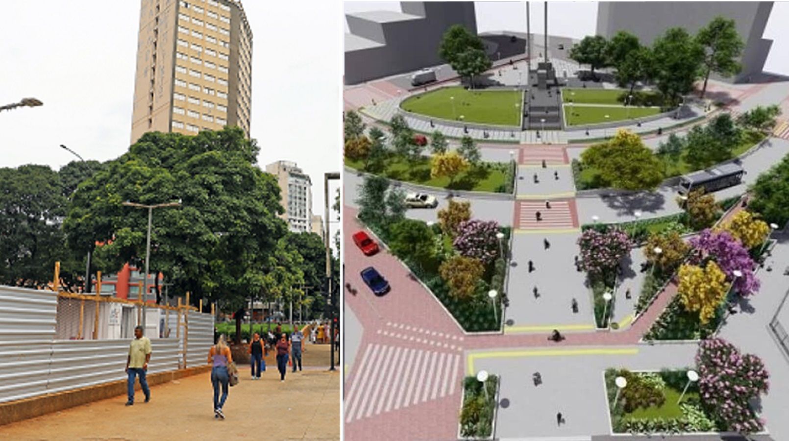 Reforma da Praça da Rodoviária, em BH, é iniciada; orçamento é de R$ 4,4 milhões