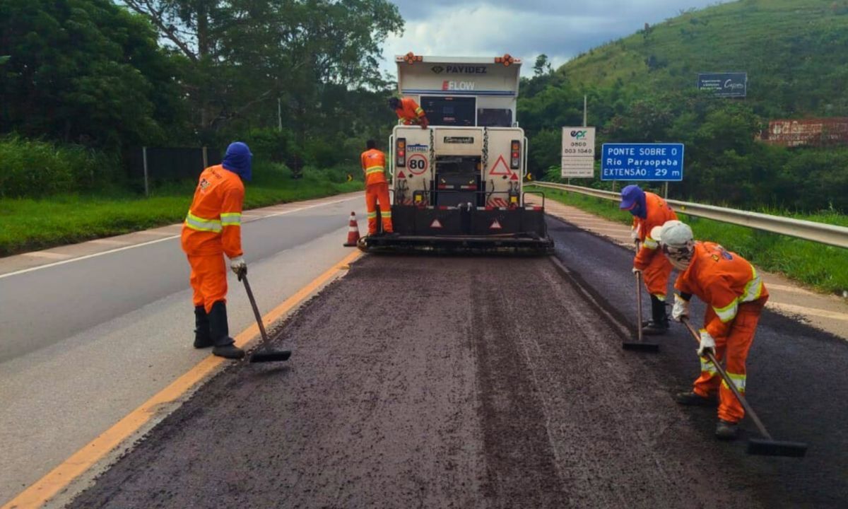 Trechos da BR-040 nas Vertentes e Zona da Mata terão obras nesta semana