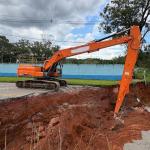 Obras avançam em área interditada no Acesso Norte em Juiz de Fora