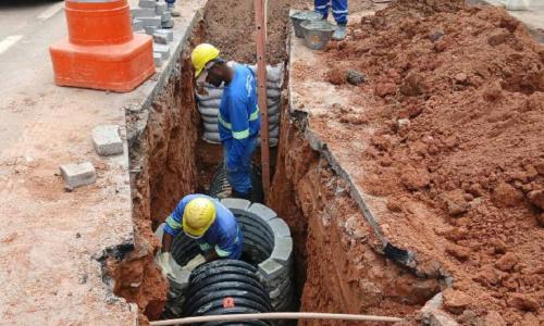 obras de drenagem bairro bela vista em Juiz de fora - divulgação prefeitura de juiz de fora