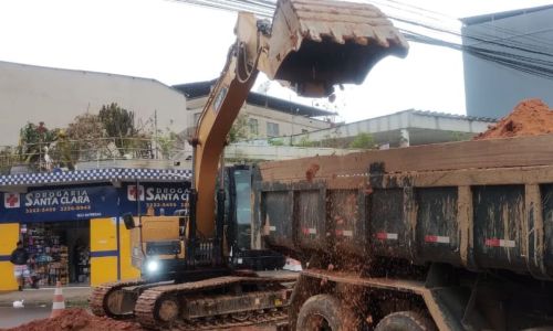 obras de drenagem bairro santa cruz juiz de fora - Empav Divulgação