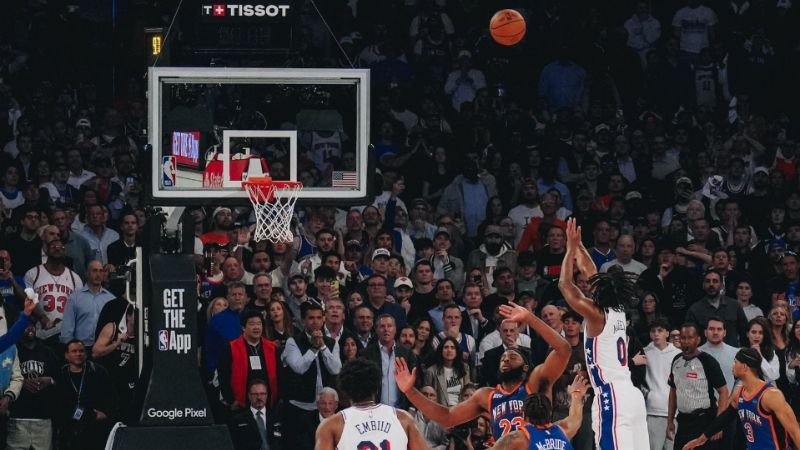 Philadelphia 76ers x New York Knicks: horário e onde assistir aos playoffs da NBA