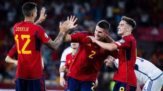 Oihan Tirapu fez o segundo gol da vitória sobre a Escócia, por 2 a 0