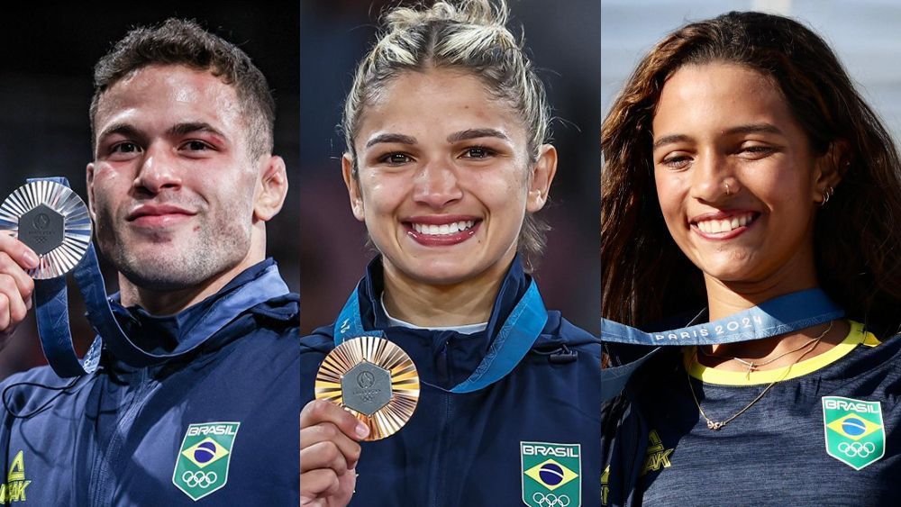 Paris 2024: Brasil vive momento histórico com três medalhas em menos de meia hora