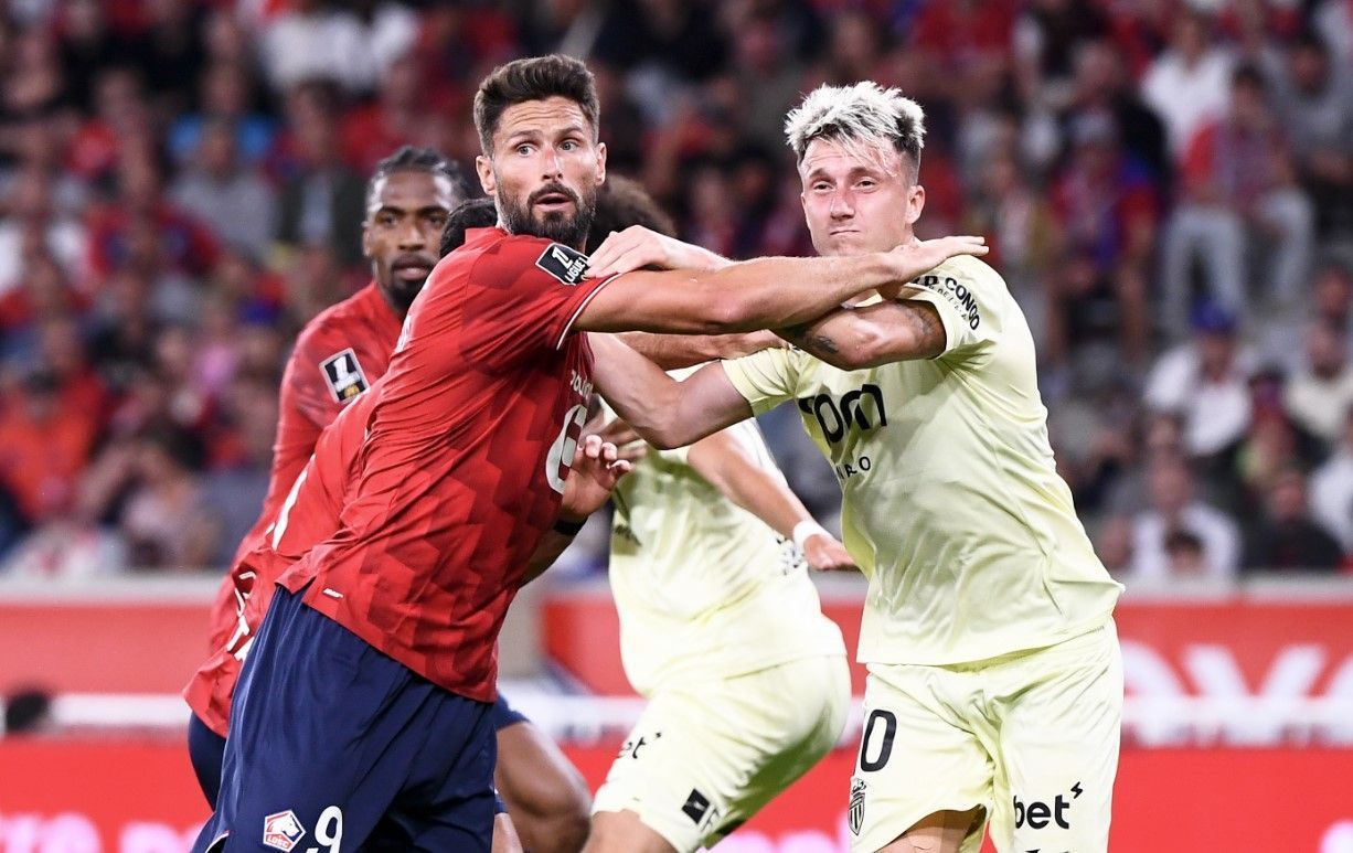 Giroud salva e dá vitória ao Lille sobre o Monaco no Campeonato Francês