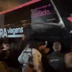 Corinthians repudia protestos que atingiram o ônibus da delegação em Santos
